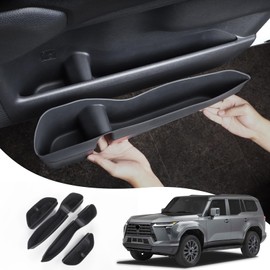 LaIIker Car Door Container Silica Gel Pad for 2024 2025 Lexus GX550 550h Storage Slot Protective Pad Pad Interior Modification Lexus gx 550 Accessories