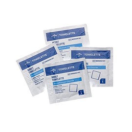 Medline Alcohol-Free Moist Towelettes, Individually Wrapped, Perfect for Travel and On-the-Go, Pack of 100