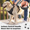 Funfox Dog Harness Large Dog, 2 Clips No Pull Vest