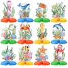 12Pcs Ocean Sea Animal Honeycomb Centerpieces,Tropical Fish Under The Sea