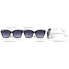 styleBREAKER 09020128 Women's Oversize Sunglasses with Wide Metal Temples, Polycarbonate