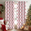 Melodieux Moroccan Printed Room Darkening Blackout Grommet Curtains for Bedroom