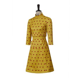 VEECOOCOS Mrs. Fox Dress Women's Printed A-Line Dress with Pocket-M