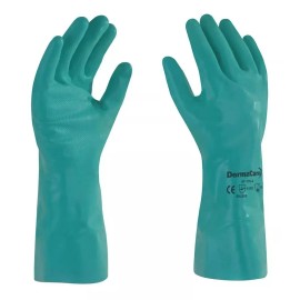 Derma Care 3 Pares De Guantes De Nitrilo Verde 13 Pulgadas Dermacare