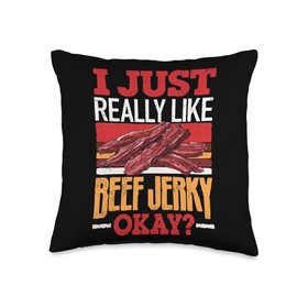 Beef Jerky Carnivore Diet I Just Really like Beef Jerky Okay Throw Pillow