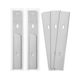 Bates- Replacement Scraper Blades with Dispenser, 4 Inch, 2 Pack, 10 pcs/pack, Carbon Steel Razor Blades, Floor Scrapper Blade, Replacement Razor Blades, Paint Scraper Blades, 4 Inch Scraper Blades