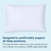 Casper Sleep Essential Pillow for Sleeping, King, White