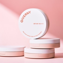 Giverny Close Cover Tone-Up Sun Cushion Pact 12g (SPF 50+, PA++++) / 지베르니 밀착 커버 톤업 선 쿠션 팩트 12g (SPF 50+, PA++++)