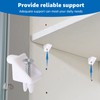 15 Pack White Shelf Support Pins - Replacement for IKEA