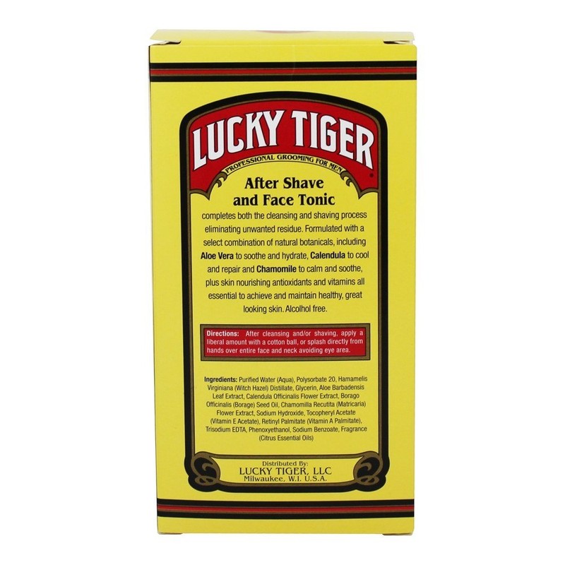 Lucky Tiger After Shave and Face Tonic | 8 fl