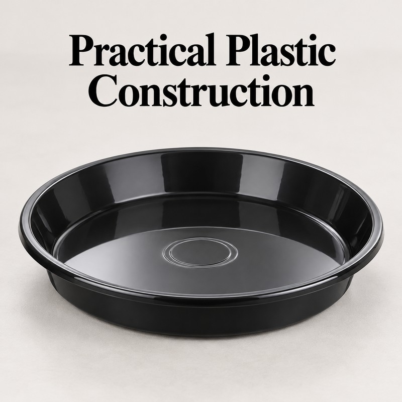 3 Pack Plastic Plant Saucers for Flower Pots – Durable