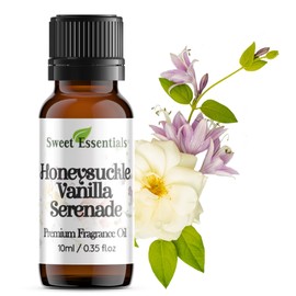 Honeysuckle Vanilla Serenade, 10ml (0.35fl oz) Premium Fragrance Oil, Aromatherapy, Diffuser, Crafts, Soap, Home Scents, Bath & Body, DIY Parfum and Much More. Versatile & Long-Lasting