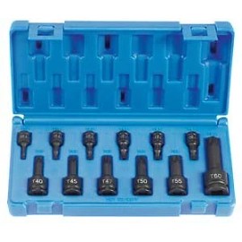 Grey Pneumatic 1234T 12 Piece Assorted Drive Int. Star Impact Driver Set