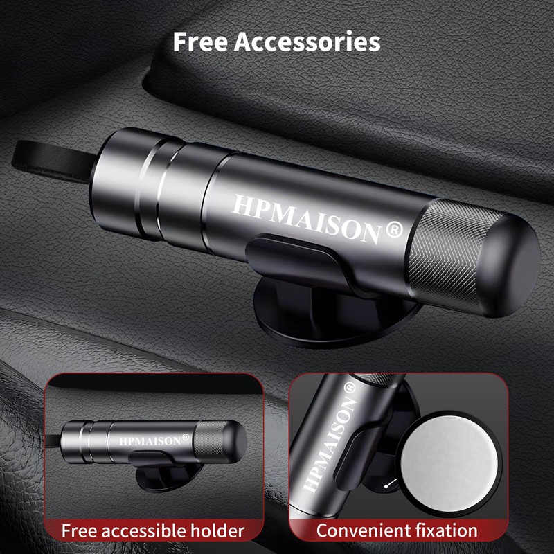 HPMAISON Car Safety Hammer, Car Escape Tool with Window Glass