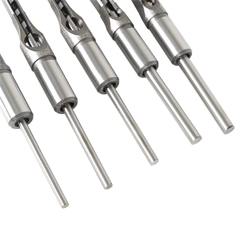 kimllier 6Pcs Square Hole Drill Bit HSS Square Hole Saw