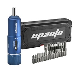 EPAuto Manual Wrench Screwdriver for Firearms | Bike Gears, 10-80 in/Lbs - 28 Pieces, Blue