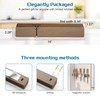 Double Capacity Magnetic Knife Holder for Wall, 16" Acacia Wood