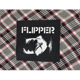 Flipper: Fish DIY Patch- Punk Crust Dead Kennedys Black Flag Off Leftover Crack