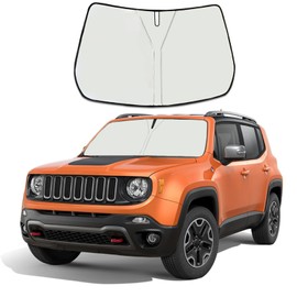 Moricere Mejora El Parasol del Parabrisas para Jeep Renegade 2016-2024, El Parasol Plegable del Parabrisas Bloquea Los Rayos UV