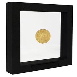 SAFE 4510 Floating Frame Black 27.5 x 22.5 cm Coin Frame Object Frame Coin Stand 3D Frame for Your Coins and Much More