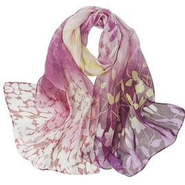 FAIRYGATE Scarves for Women UK Lightweight - Ladies Scarfs Gifts Chiffon Scarf Soft Shawl Wrap Fashion Elegant Gifts 63"×20" A4316