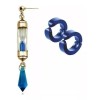 Jextech Aretes Vanitas No Carte Anime Vampiro Luna Azul Metal
