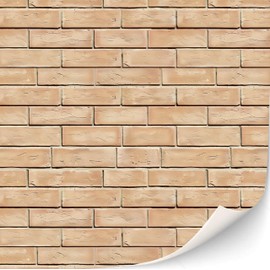 3 Sheets Self-Adhesive Wall Cladding for Dollhouse 1:12 Scale (Creme Colored Bricks 2)