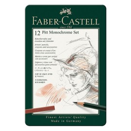 Fabercastell Pitt Monochrome Set Small 12-Piece Case