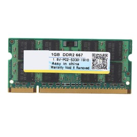 Hilitand Módulo de Memoria portátil de 1GB, DDR2 667 1.8V 1GB 667MHz 200pin Módulo de Memoria para Laptop Totalmente Compatible para DDR2 PC2-5300 Desktop para, para