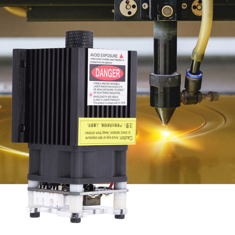 T05 5.5W Blue Laser Module TTl PWM Modulation Power Adapter