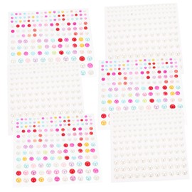 minkissy Pearls Mermaid Mould 6 Sheets Pearl Sticker Accessories Miss Plastic Manicure Flower Beads Nail Art Decoration