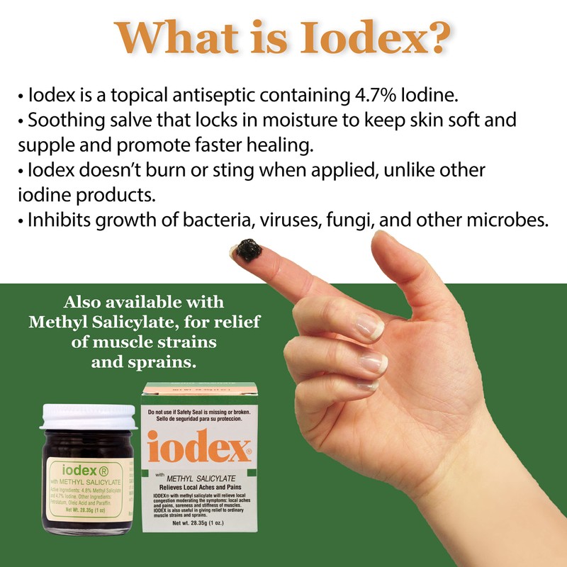 Baar Iodex, Regular, Topical Ointment, 1-Ounce Jar