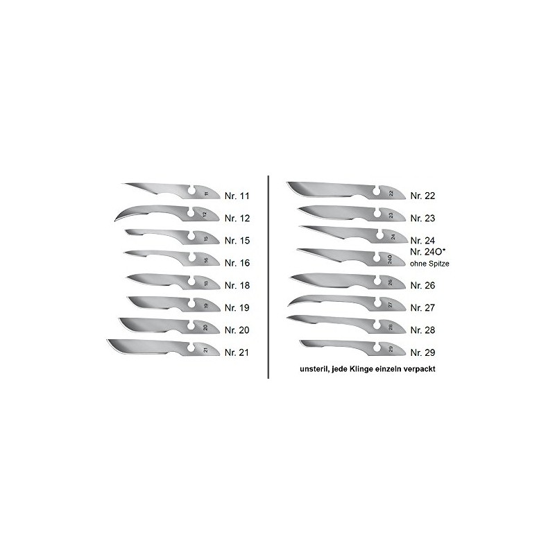 12x BAYHA Scalpel Blades, Non-Sterile, Individually Boxed, , ,