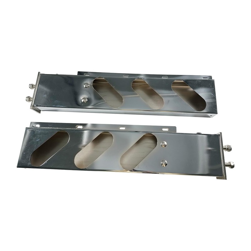 BST BSSP Pair 30'' Mud Flap Hangers Rear Oval Bar