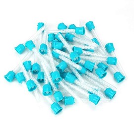 50 puntas de mezcla, punta de mezcla intraoral de goma de silicona de 8,9 CM, punta de mezcla desechable de proporción 1: 1