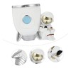OHPHCALL Strong Resin Craft Astronaut Rocket Shape Pen Holder Desktop
