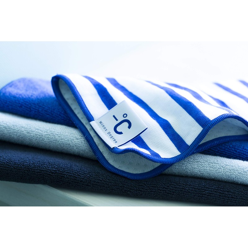 Hyaku Percent (100%) Sports Towel, Blue, Gauze Type, MINUS DEGREE