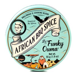 Funky Ouma African BBQ Salt Spice 55g | Premium Seasonings | Proudly South African | Barbeques, Braais & many other dishes | All Natural Ingredients | Beautiful Packaging | Great Foodie Gift