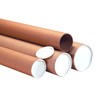 BOX USA BP4042KHD Heavy-Duty Mailing Tubes with Caps, 4" x