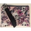 Muave Skull Elegance Keychain Wristlet