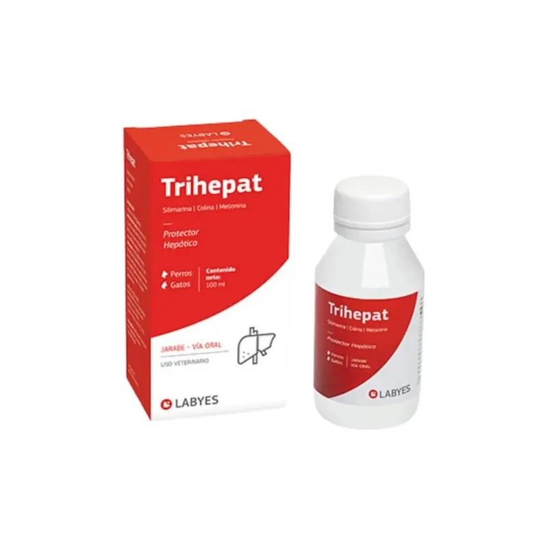 Trihepat Labyes 100ml Protector Hepático Perro Y Gato 3 Pz