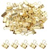 CUARUSUIKA Binder Clips Set,40Pack, 1 in Small Clip, Paper Clips
