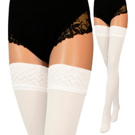 JUST BEAUTY TOUCH Semi Opaque 40 Denier Microfibre Hold Ups Stockings, 10 Colours, Sizes S-4XL