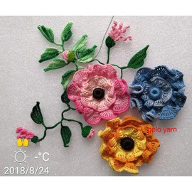 Crochet Thread Size 10 for Hand Knitting Cotton Crochet Yarn (Army Green)