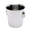 Genware NEV-26203 Wine Bucket With Ring Handles, Stainless Steel