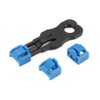 Snblzhef 300Pcs Blue RJ45 Port Ethernet LAN Hub Anti Dust