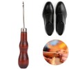 Wooden Handle Awl Hole Punch Sewing Stitching Tool, 5PCS for
