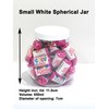 Assorted White Candy Buffet kit with 10 Plastic Sweet Jars,