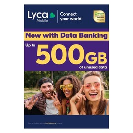 Lyca Mobile Unlimited Plan M Prepaid SIM 120GB $40 for $12