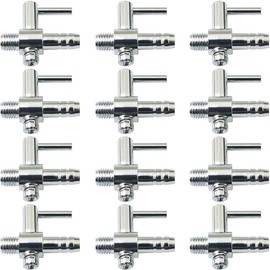 WHYHKJ 12PCS Aquarium Air Distributor Threaded 1 Way Aquarium Oxygen Booster Pump Accessory Air Volume Adjustment Valve Diverter Aquarium Air Flow Control Valve for Hydroponics Fish Farming
